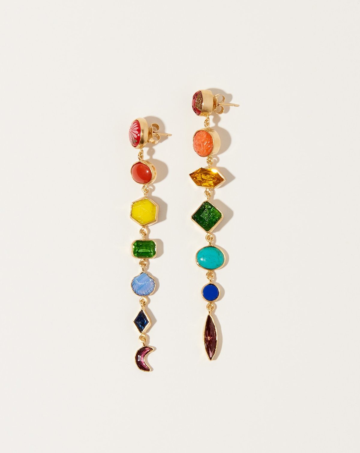 Rainbow Drop Earrings / $760