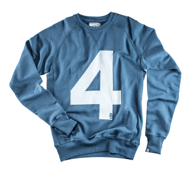 Lucky No. 4 Indigo Sweatshirt / $135
