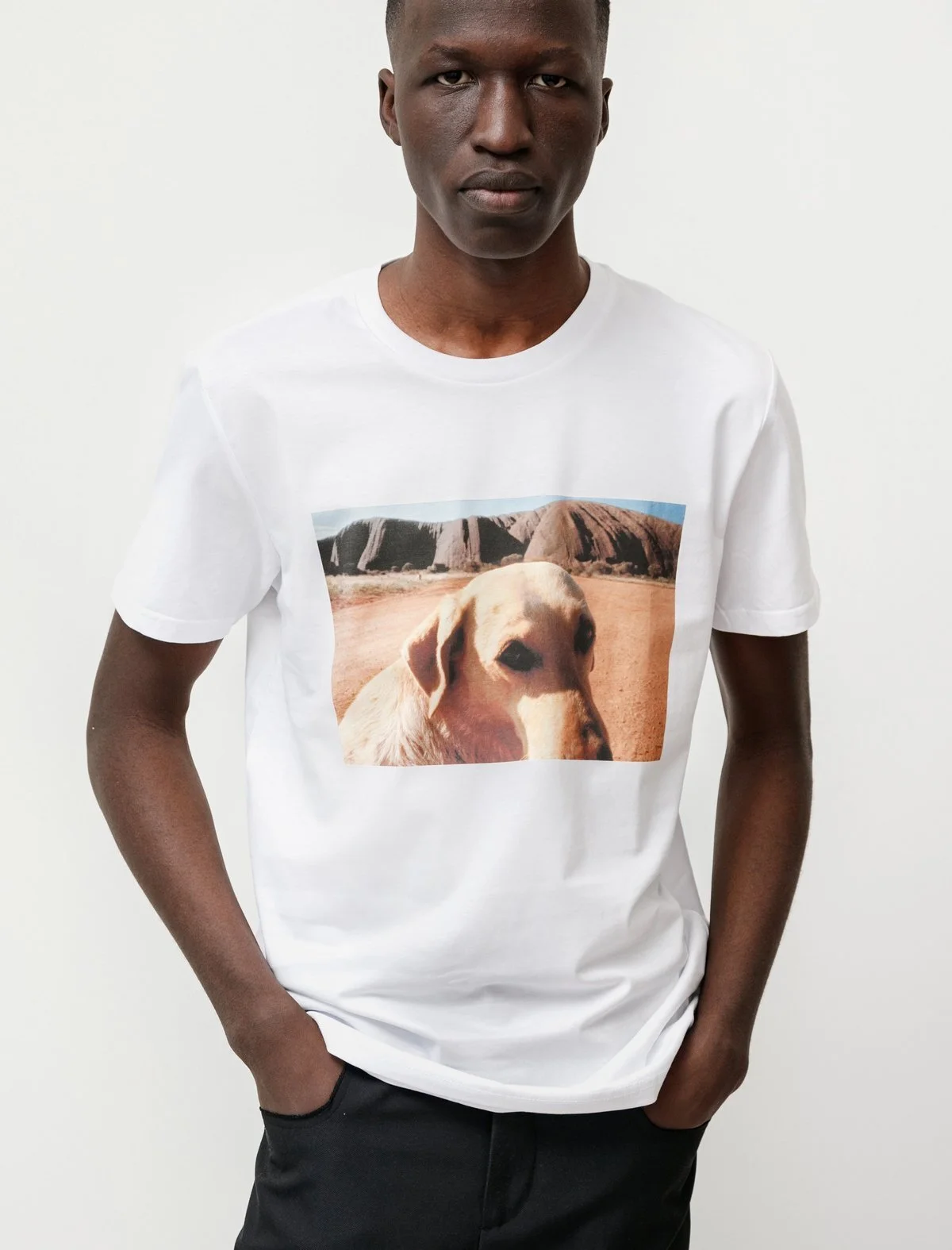 Dog on the Road to Ayers Rock Tee / $52