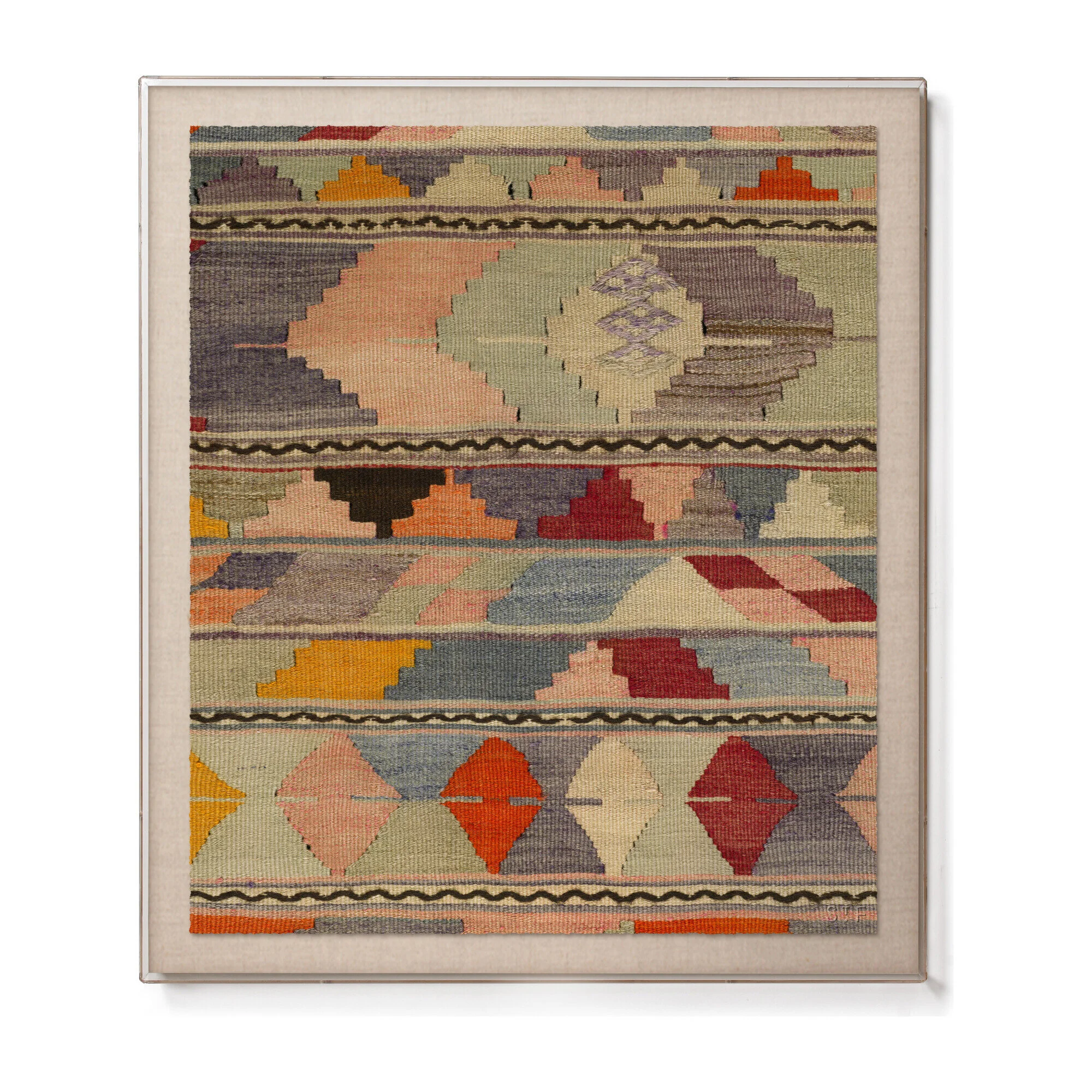 Shell Psychedelic Kilim Accent Print / $595