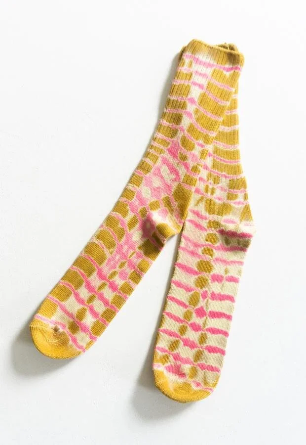 Batik Tie-Dye Socks / $26