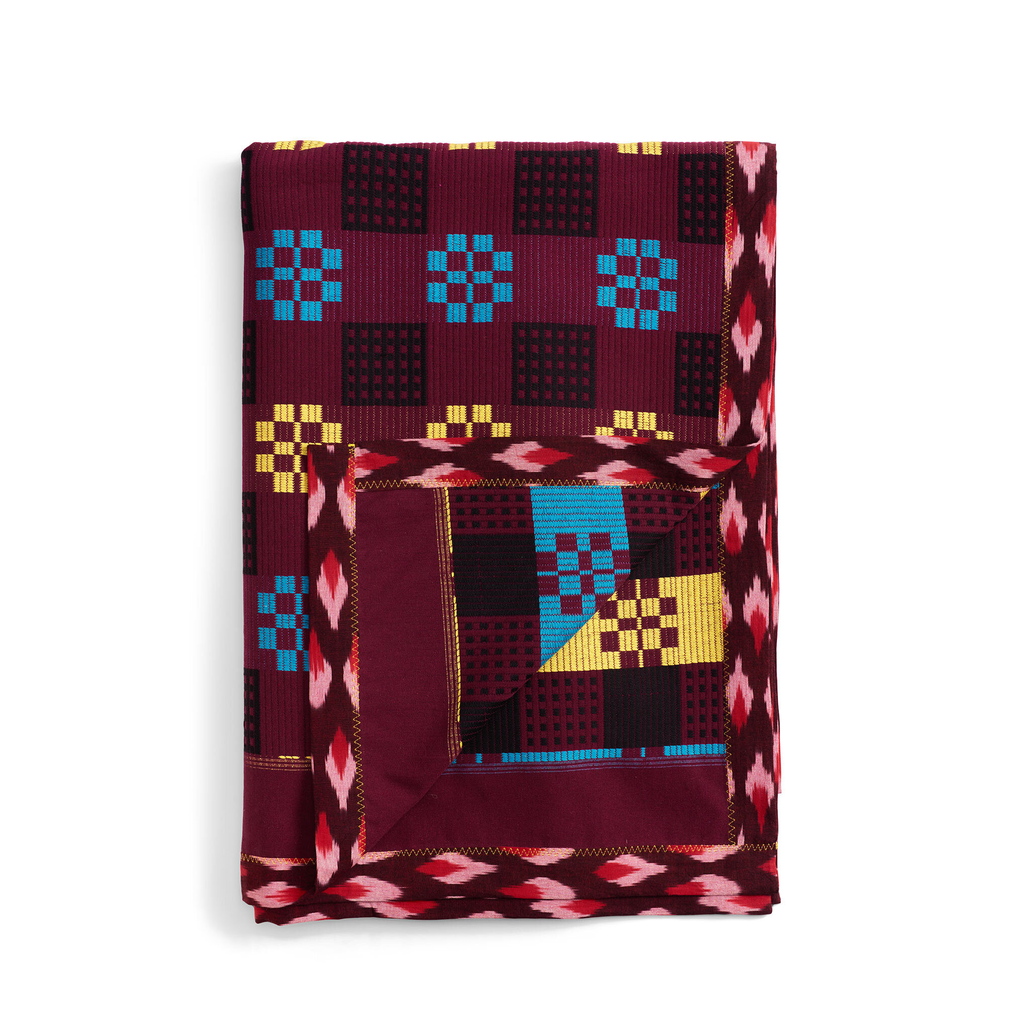 Claret Cozy Jaquard Blanket / $400