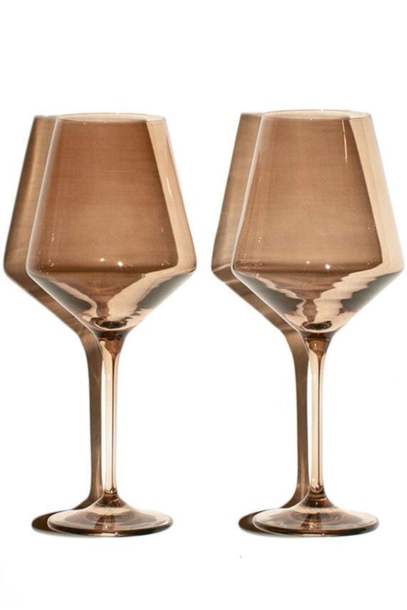 Amber Smoke Stemware / $75
