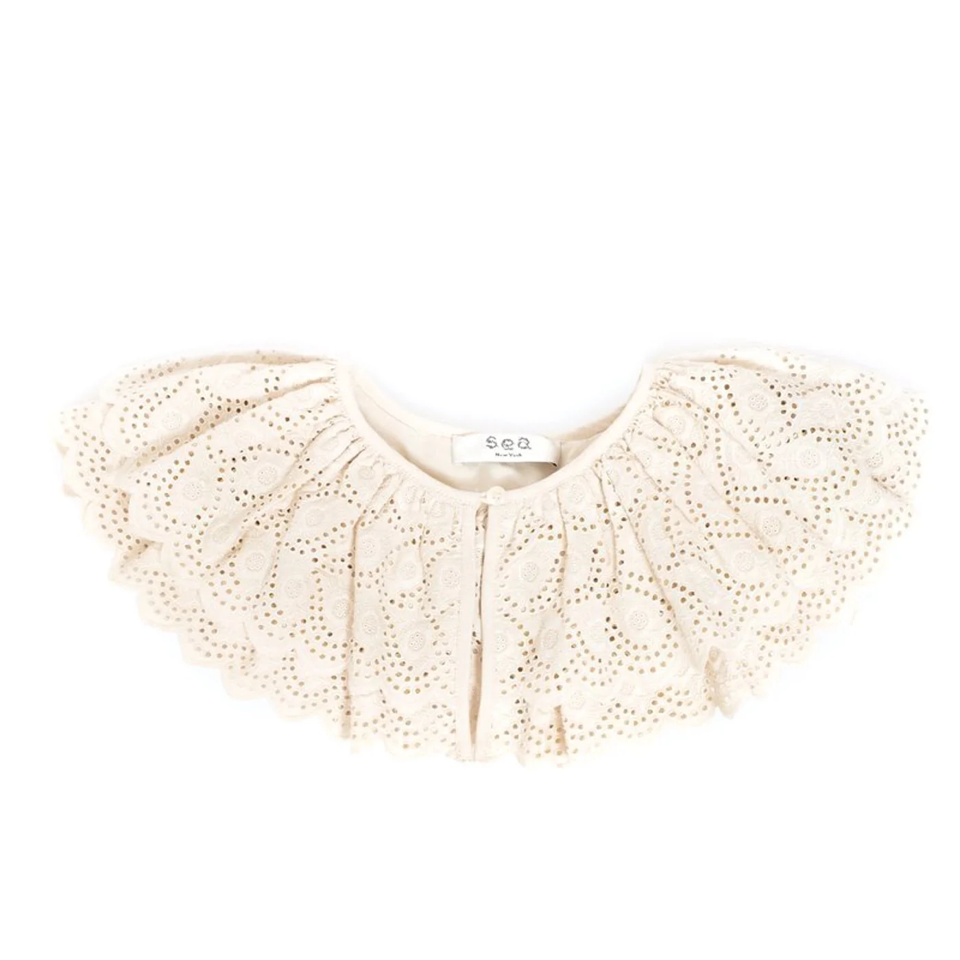 Melanie Collar Cream / $145