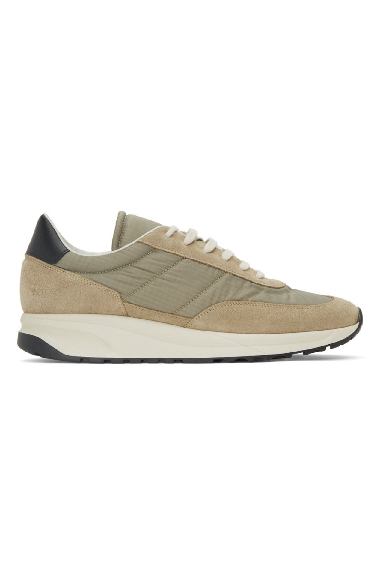 Tan & Green Classic Track Sneakers / $480