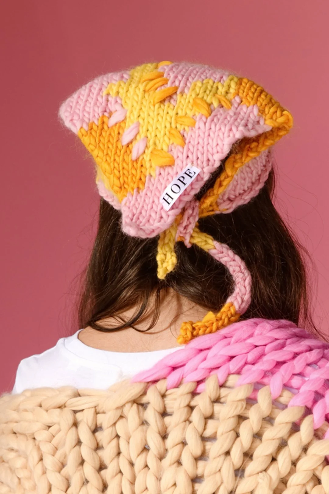 Chunky Knit Headscarf / $138