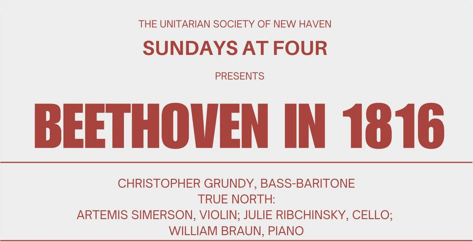 Hamden, CT: Beethoven in 1816