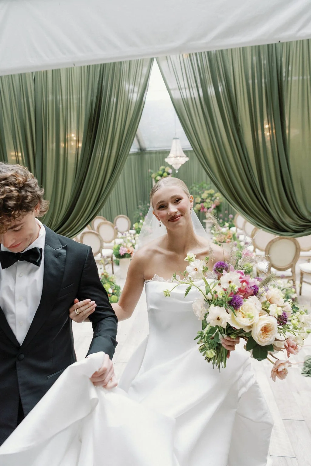Gucci Floral Inspired Garden Party Wedding at Chicago Illuminating Company