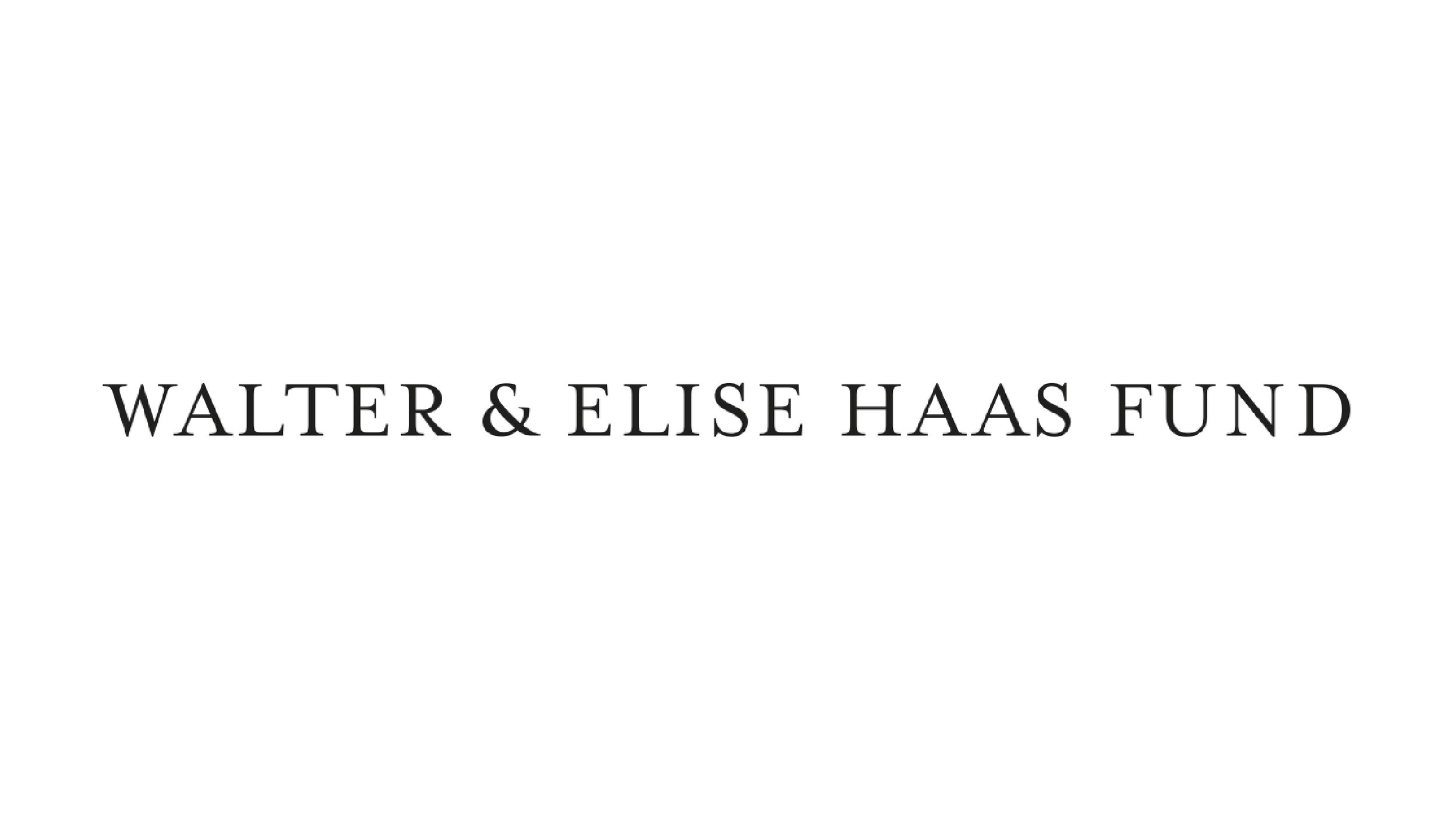 Walter &amp; Elise Haas Fund
