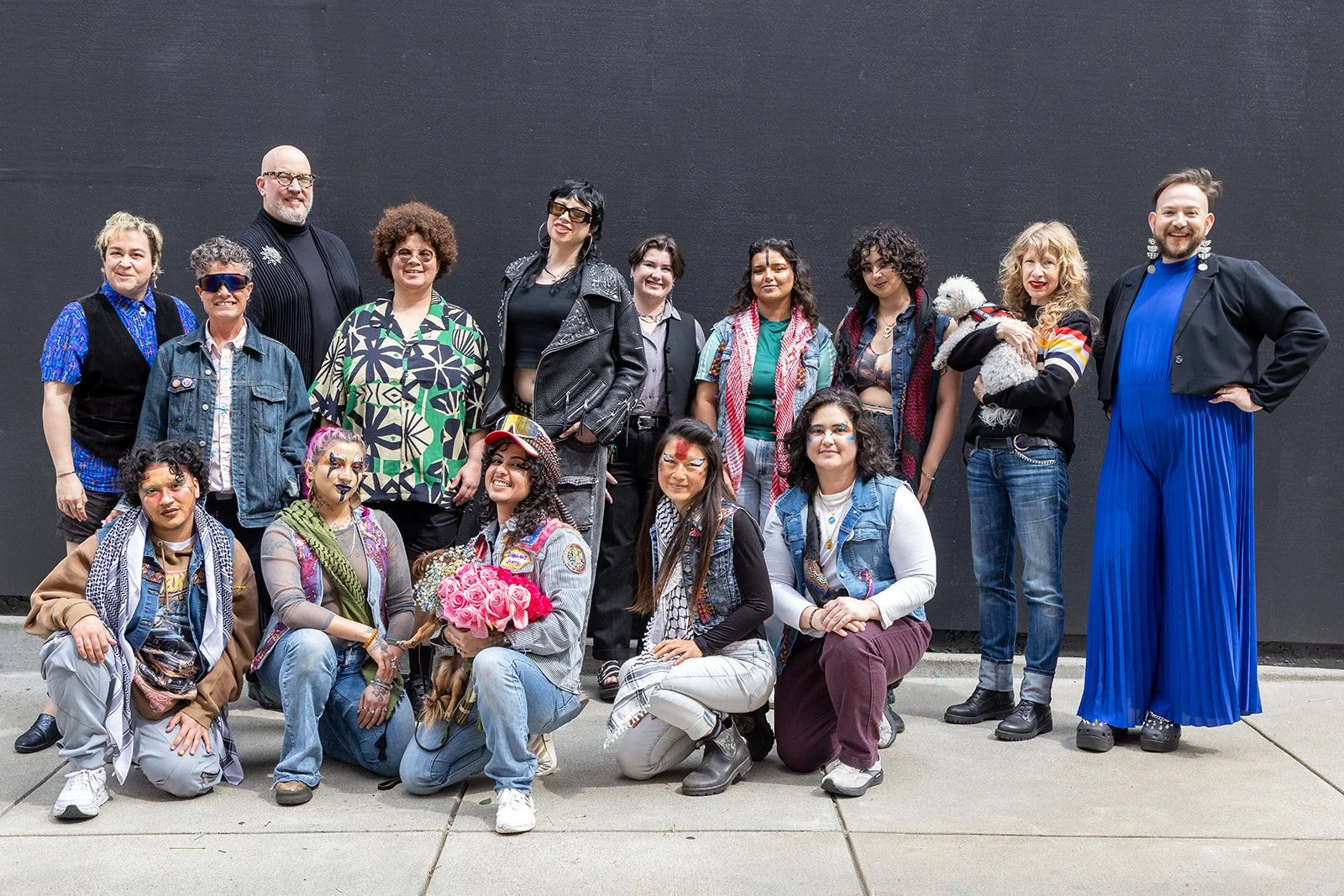 Nonbinary community members at Enby Visible (2025) by Marcella Sanchez