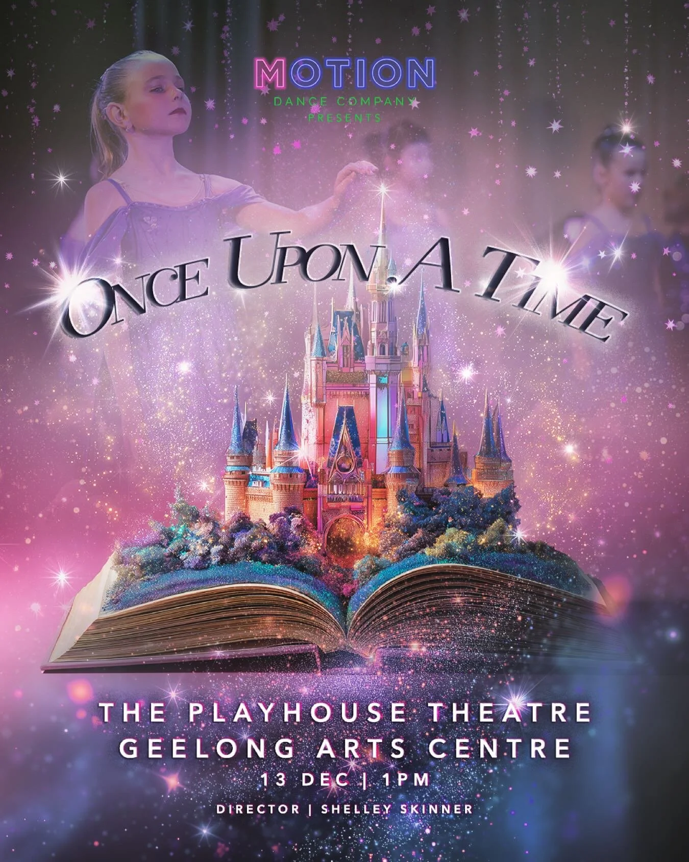 Motion Dance Company Junior Students Present..Once Upon a Time ✨✨✨

Our magical Junior production inspired by beloved Disney classics and nursery rhymes. This performance takes you on a journey through many genres of dance, brought to life by the tal