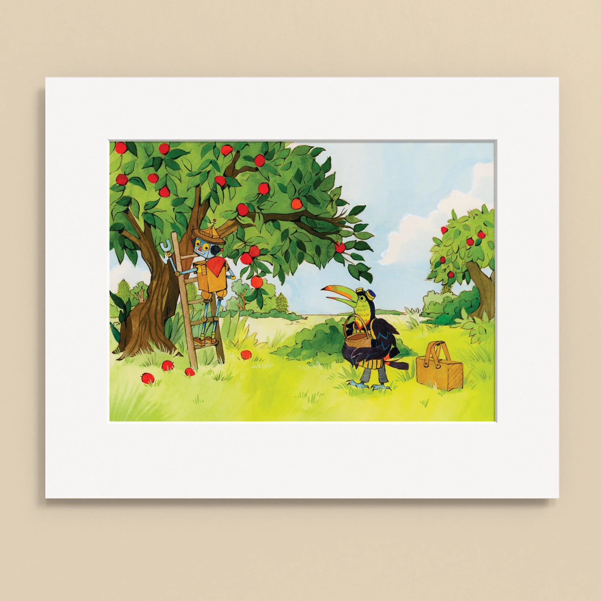Original Art - Thistlebury Tales Storybook Illustration - Apple Tree