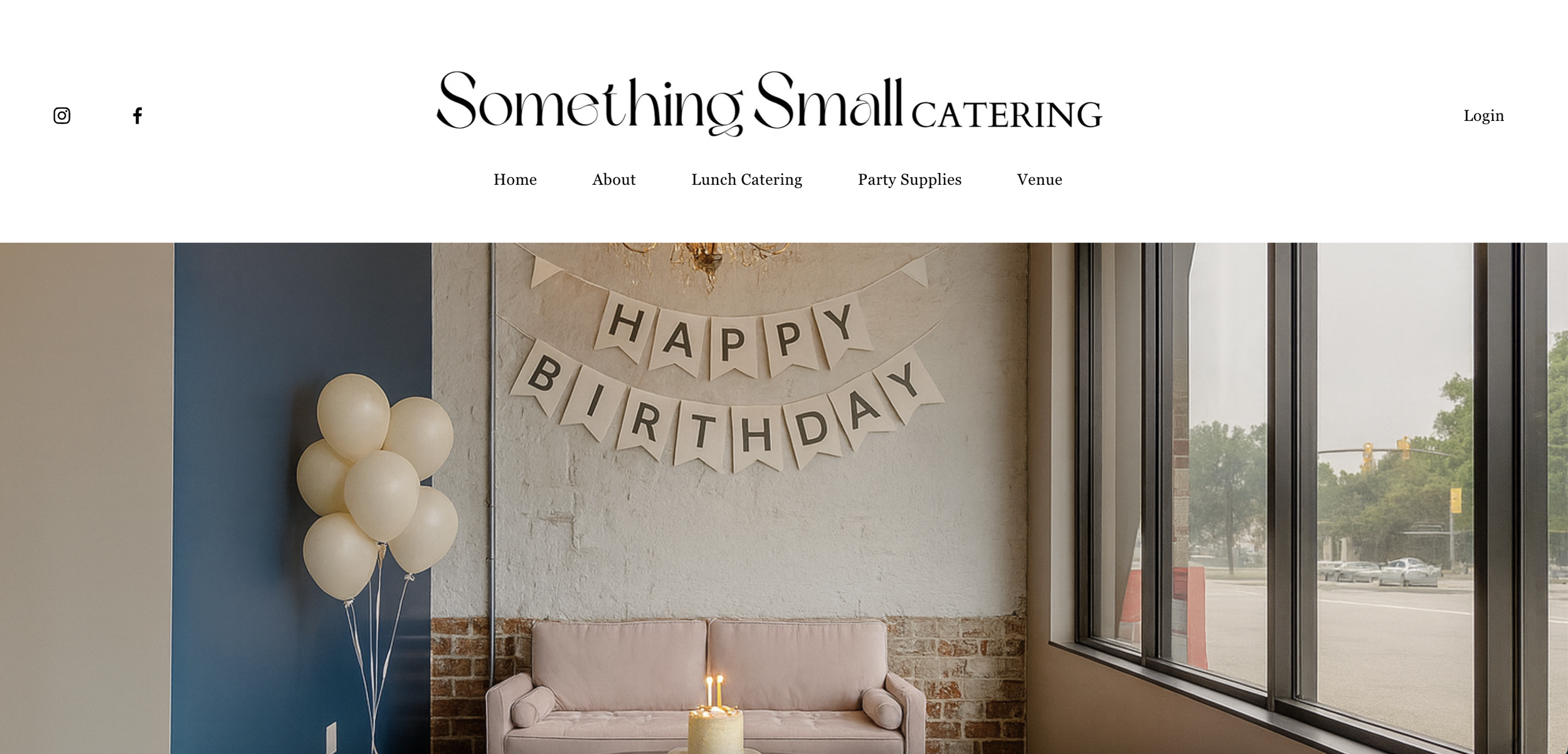 Birthday Party Landing Page