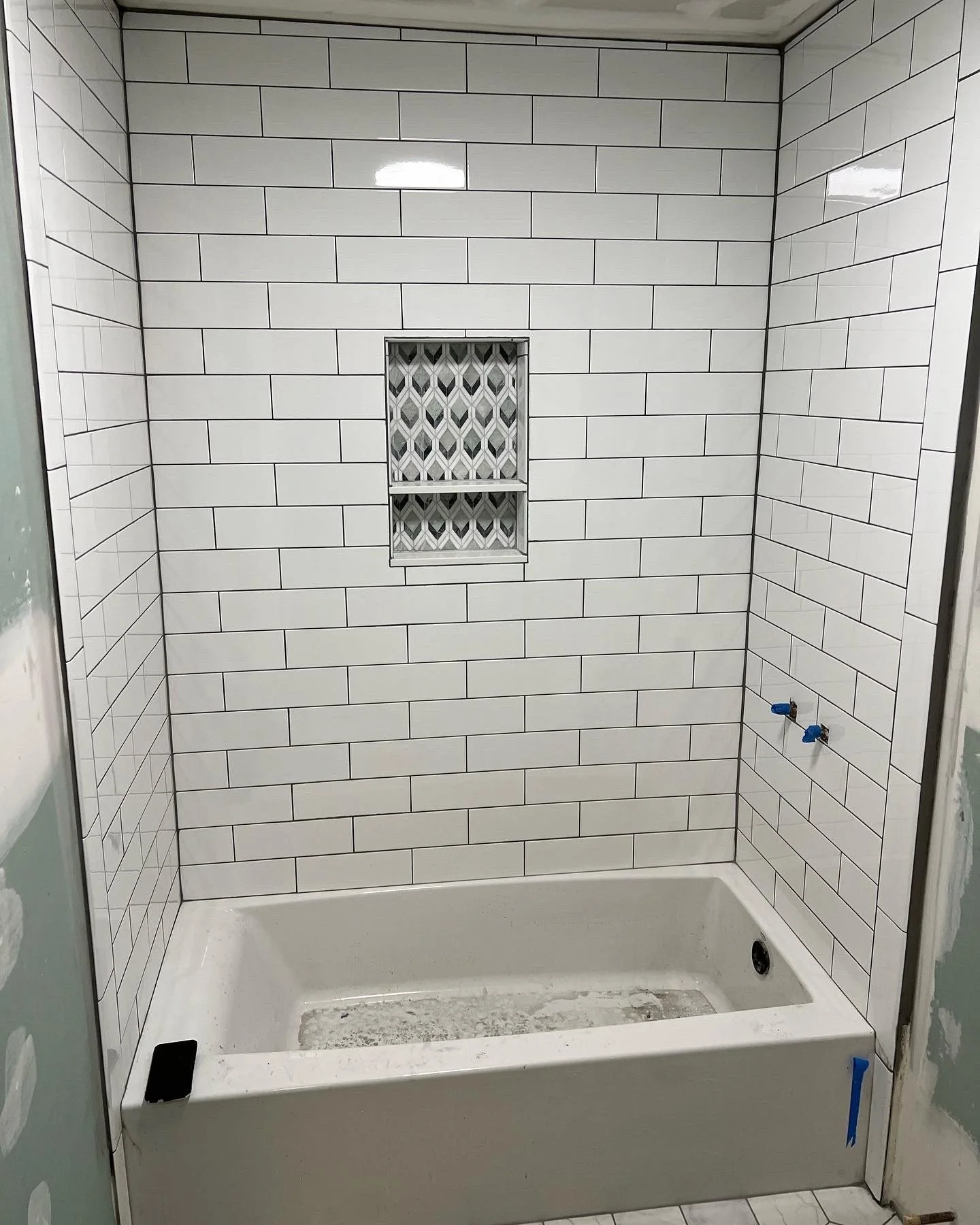 Subway tile kids bathroom in Stamford, CT