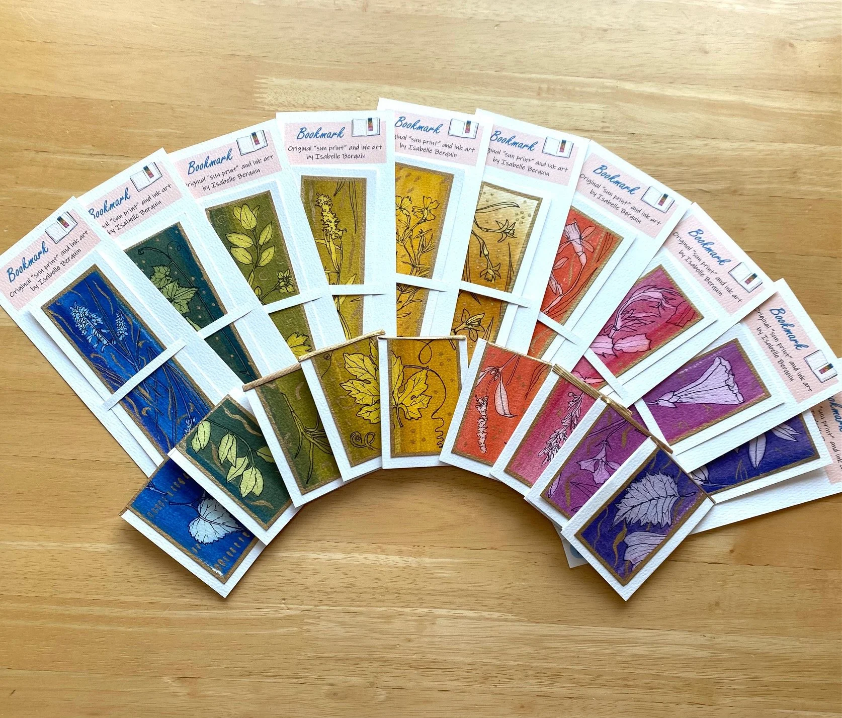 "Sun Print" Bookmarks