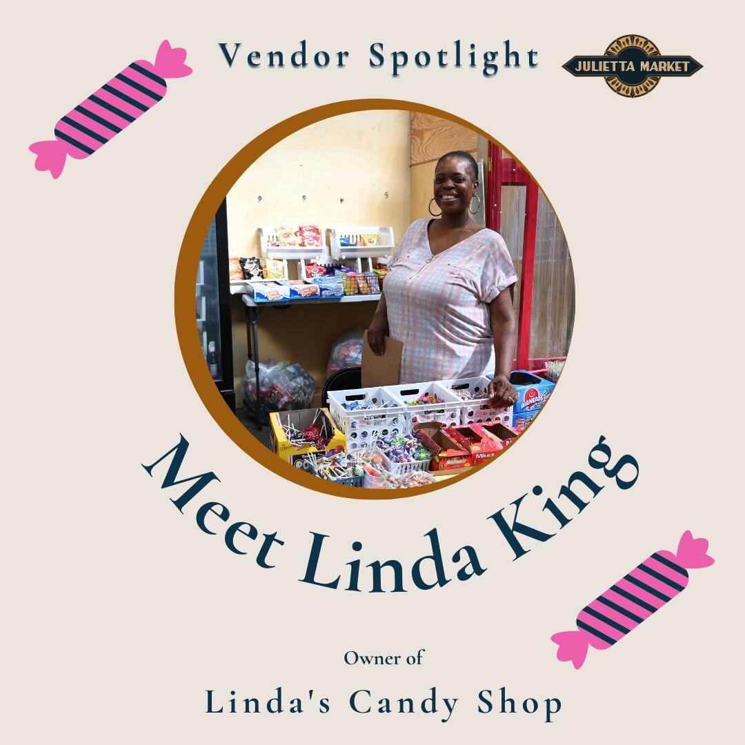The vendor spotlight for this week highlights one of our newer small business owners: Linda King. Linda wanted to help out her community by bringing affordable snacks and candy to a food desert. She founded Linda's Candy Shop with this idea in mind. 