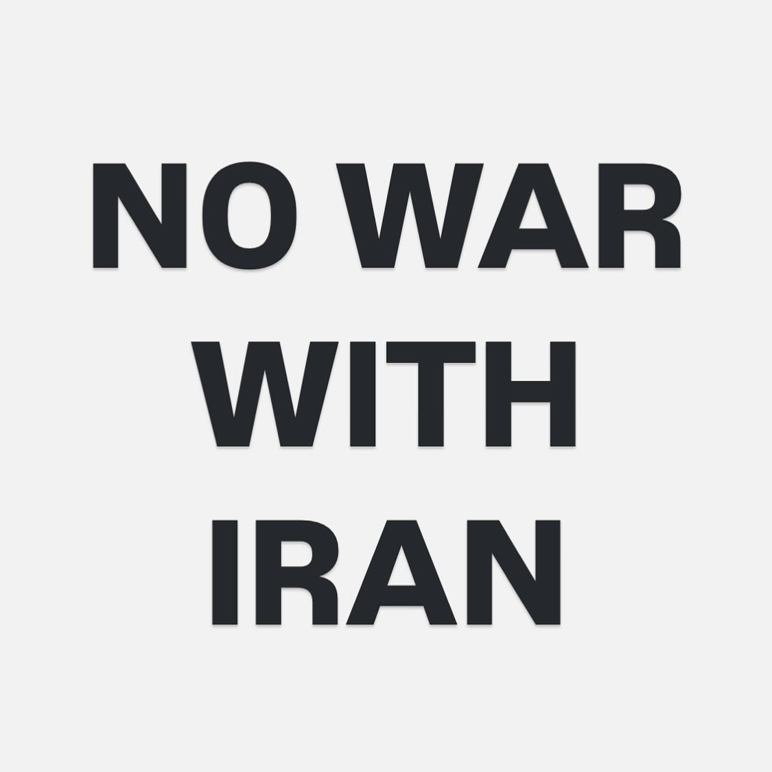 The US should not be starting, funding or defending Israel&rsquo;s wars. No war in Iran! No more war in Gaza! The list could go on, but I&rsquo;ll leave it there for now. So many civilians are dying. I&rsquo;m disgusted that US dollars are funding th