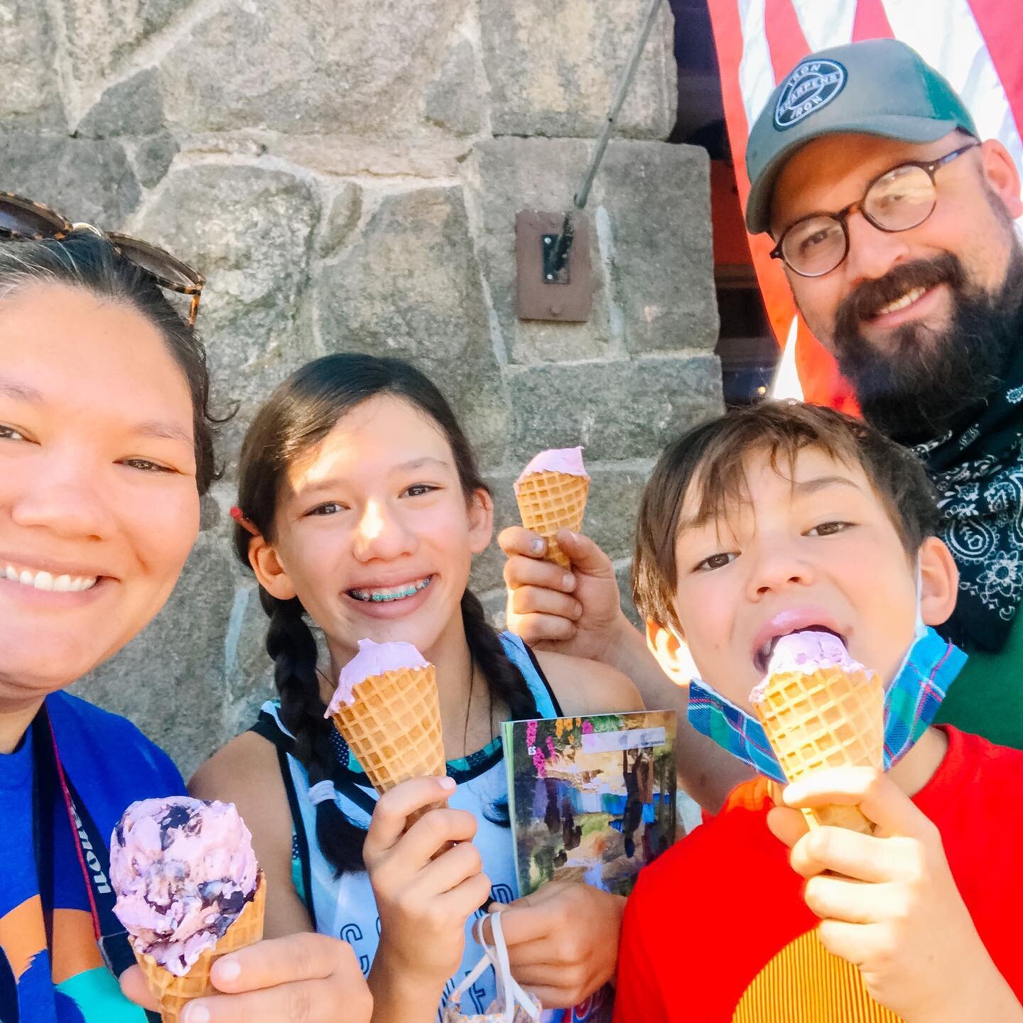 Love our little summer loving family! By the way we all scream for ice cream...Huckleberry ice cream because it's the best. Have you ever tried it? So yummy!