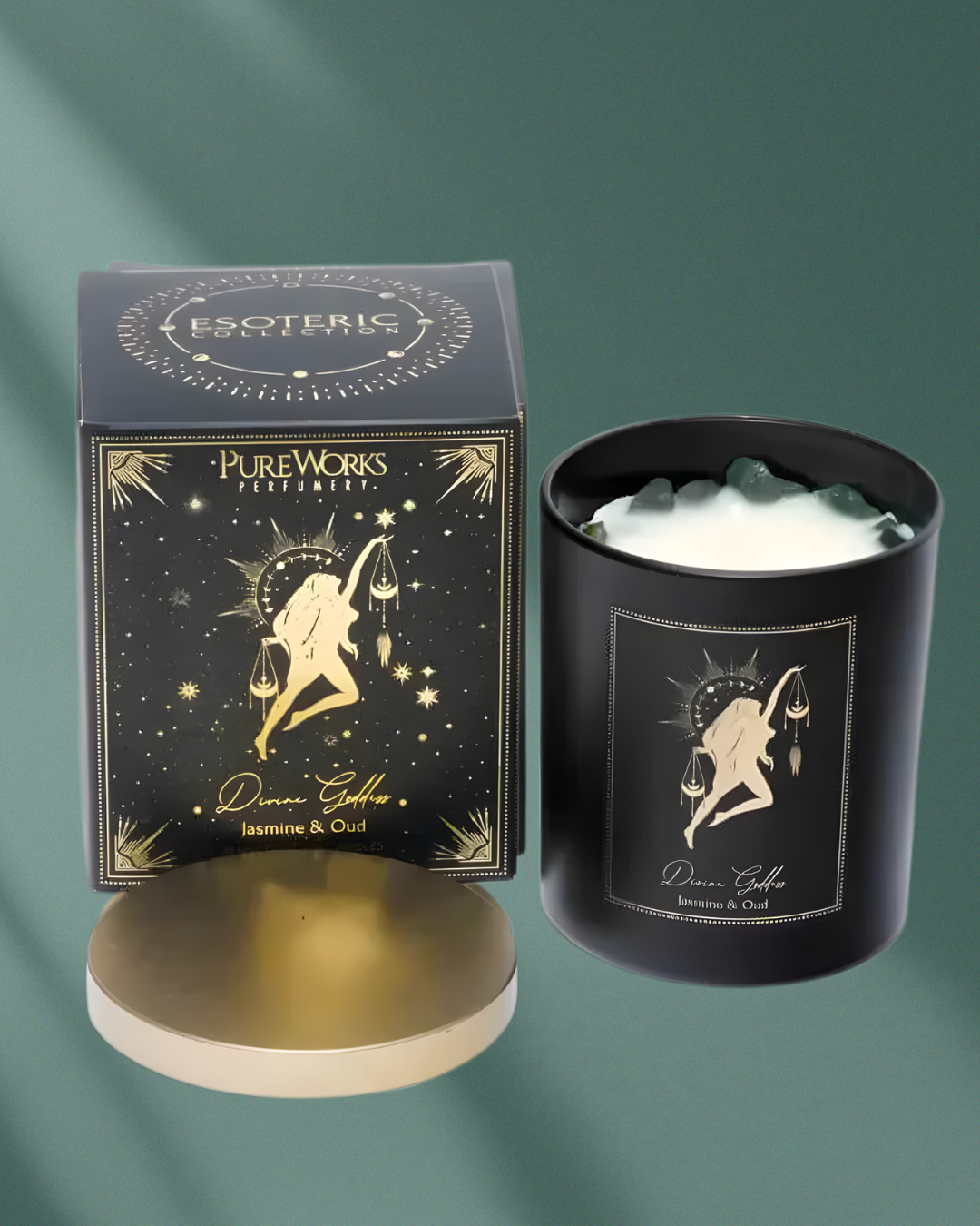Divine Goddess Manifestation Candle (Jasmine & Oud)