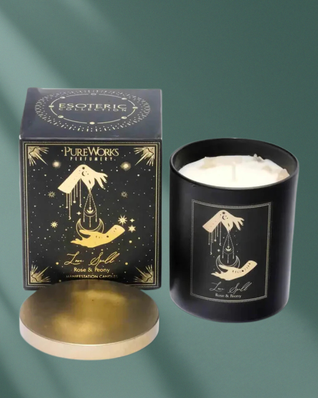 Love Spell Manifestation Candle (Rose & Peony )