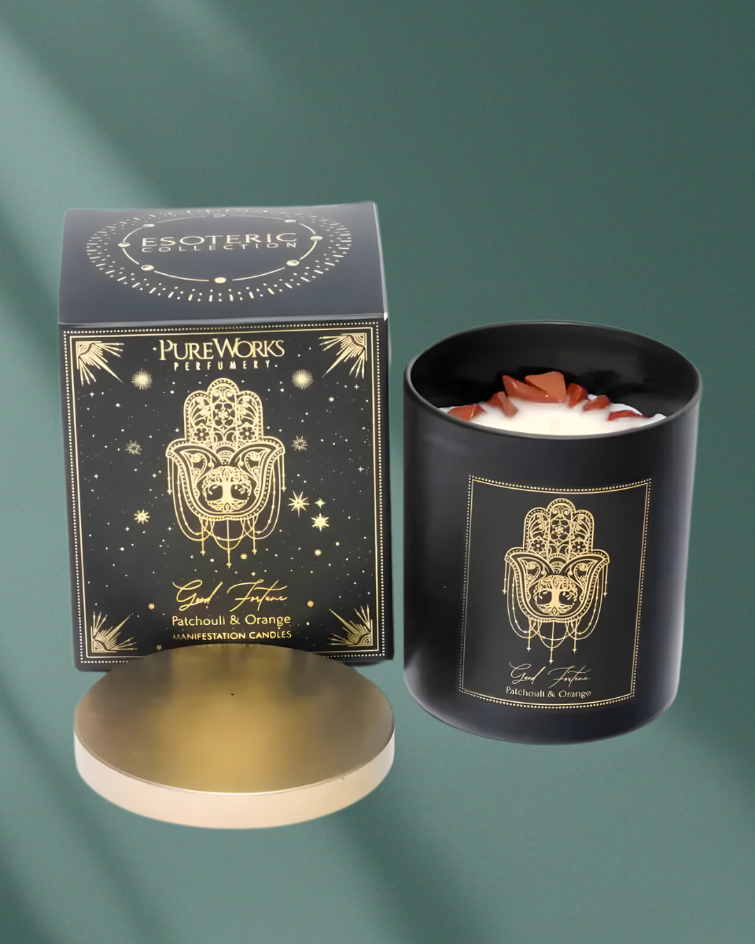 Good Fortune Manifestation Candle (Patchouli & Orange)