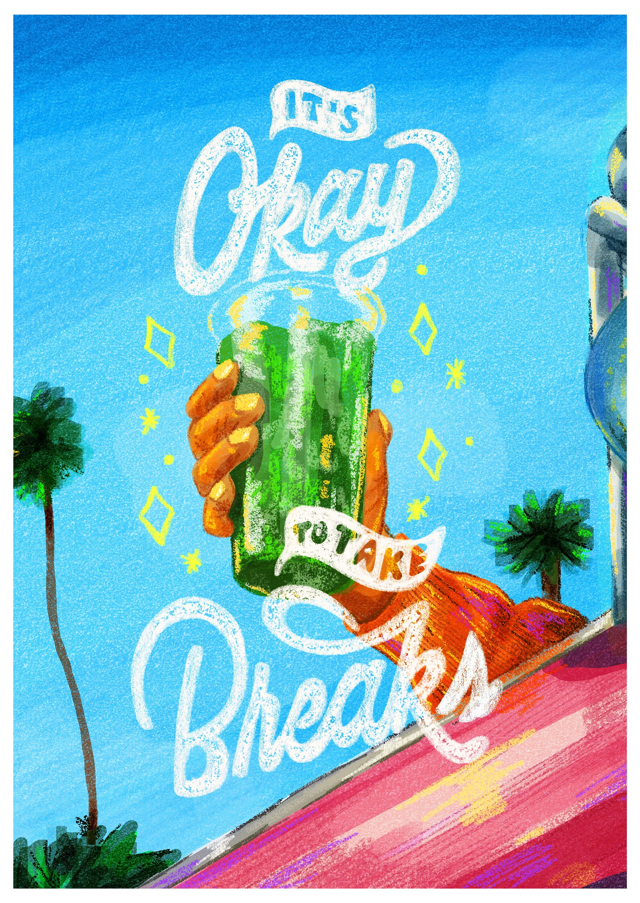 It's Okay to Take Breaks Poster (A3)