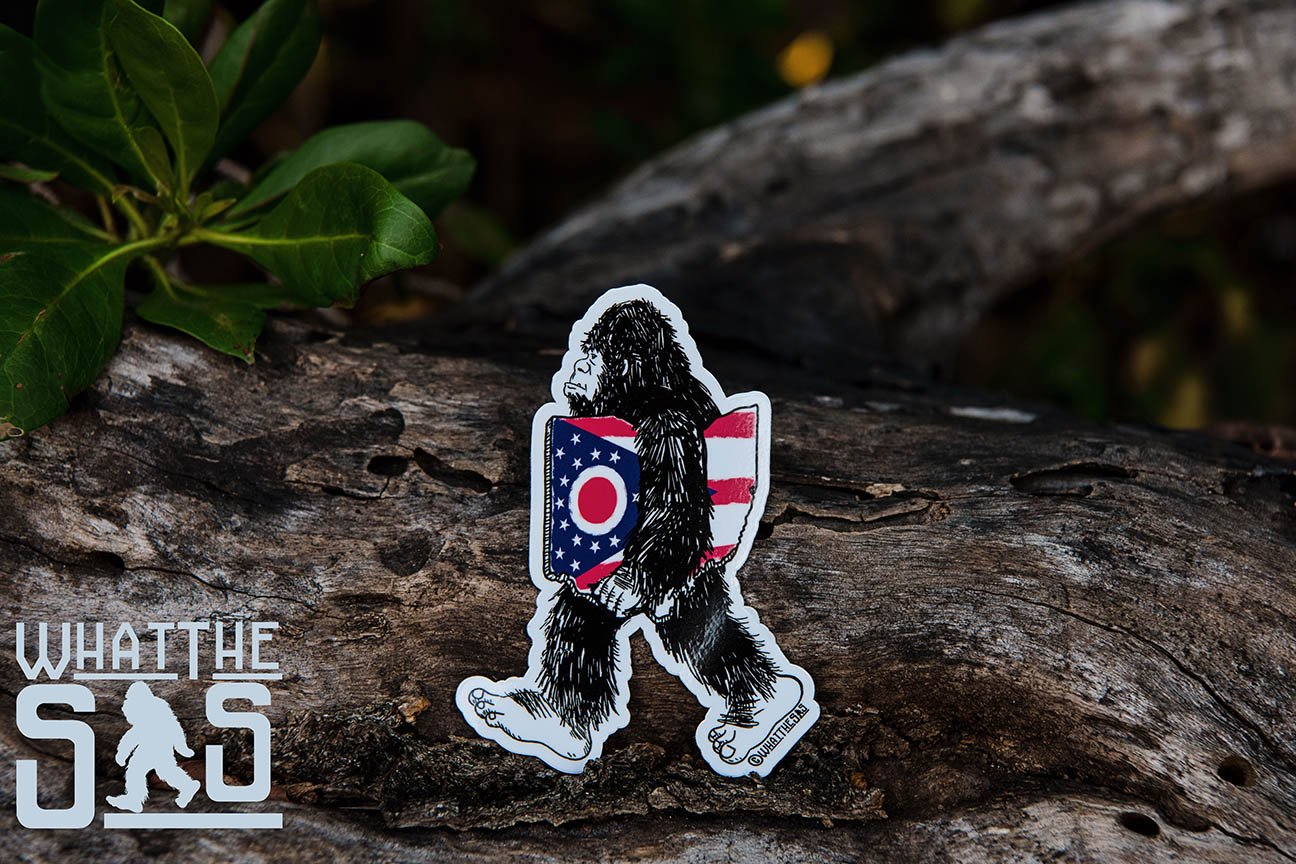 Introducing the Ohio Grassman Bigfoot Sticker: A Blend of Mystery, Local Lore, and State Pride