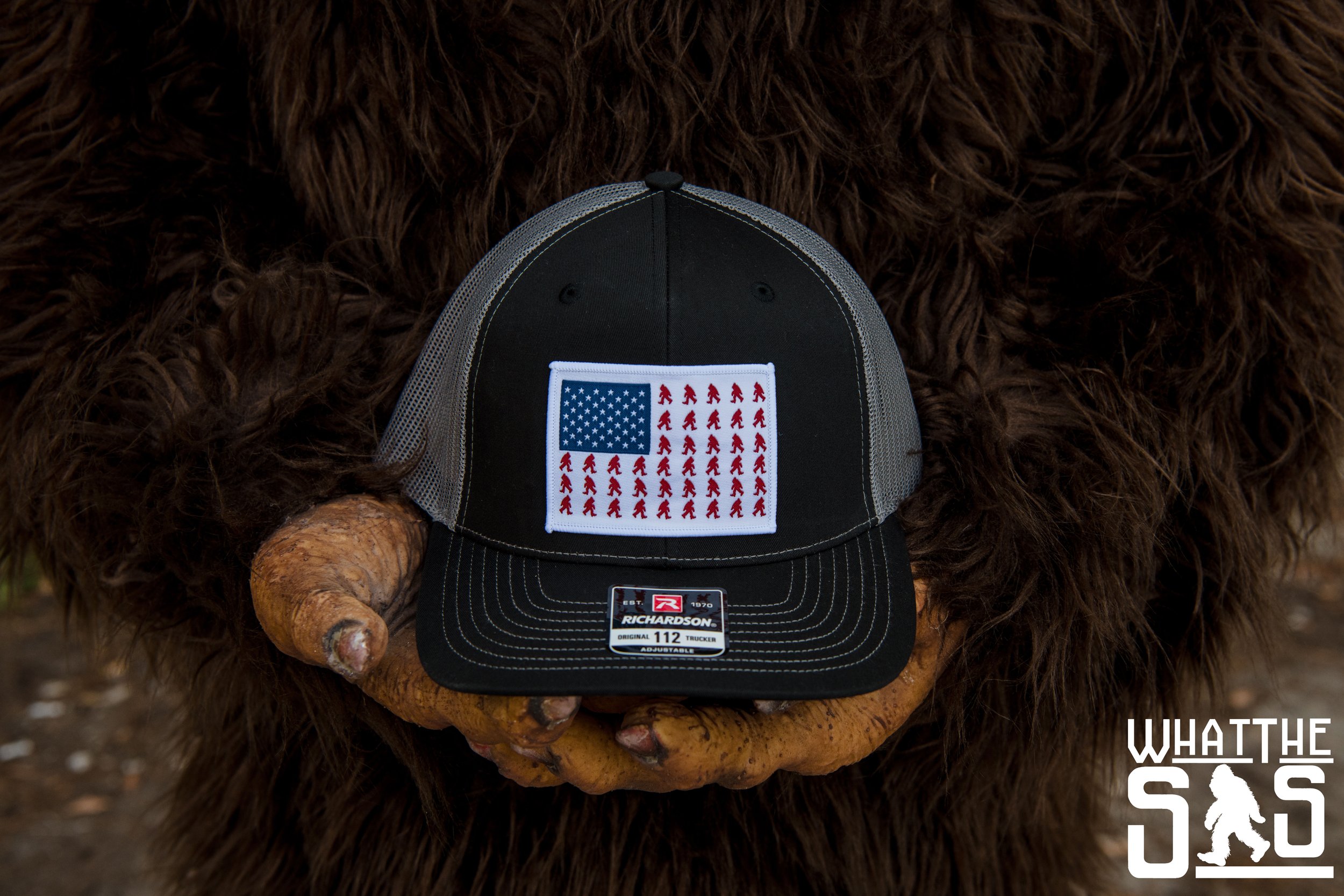 Unveiling the Ultimate Patriotic Hat: American Flag with Bigfoot Stripes on the Iconic Richardson 112