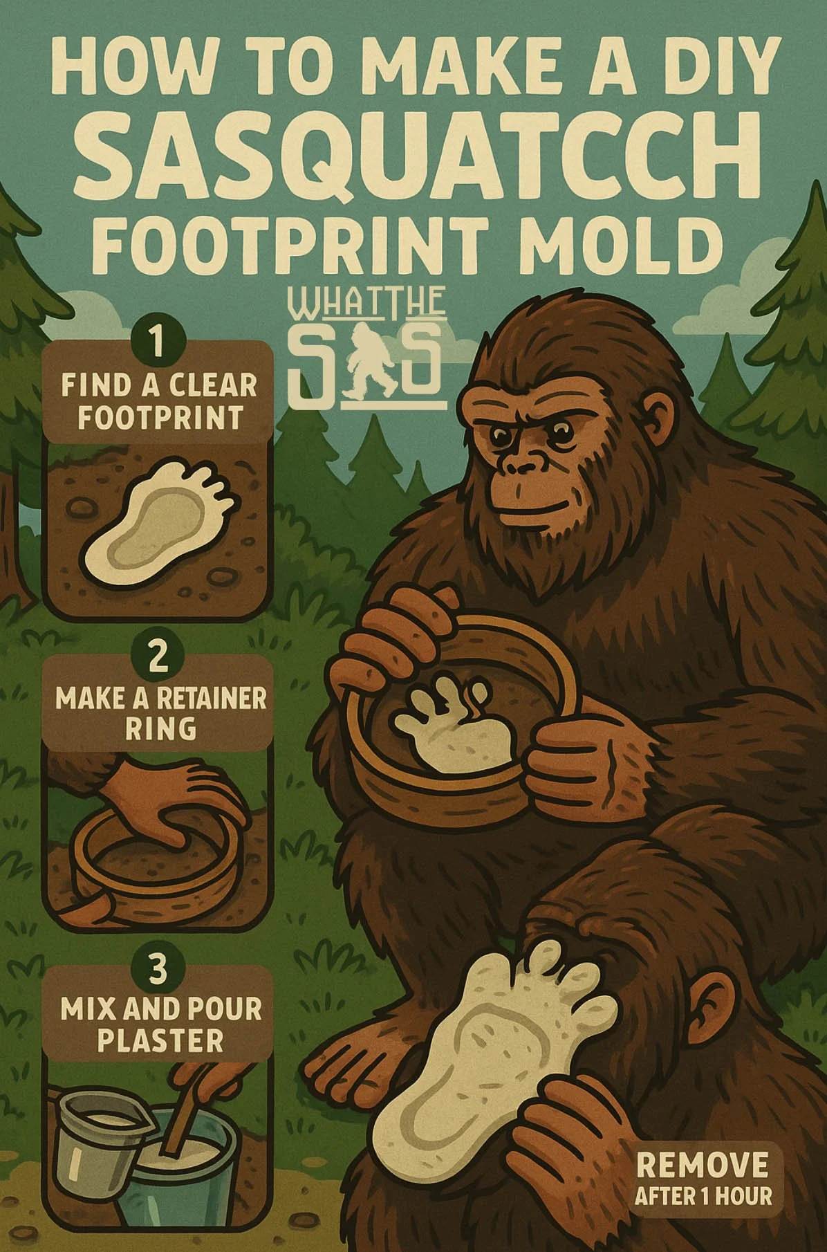 DIY Sasquatch Footprint Mold Guide