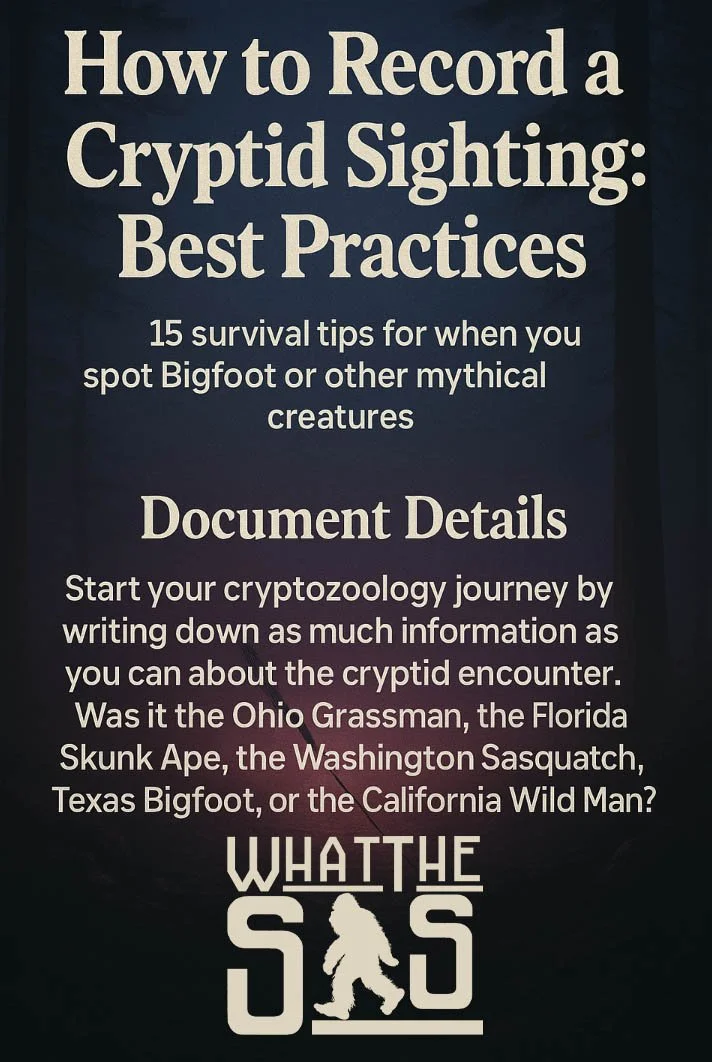 Tips for Documenting Bigfoot & Cryptid Encounters