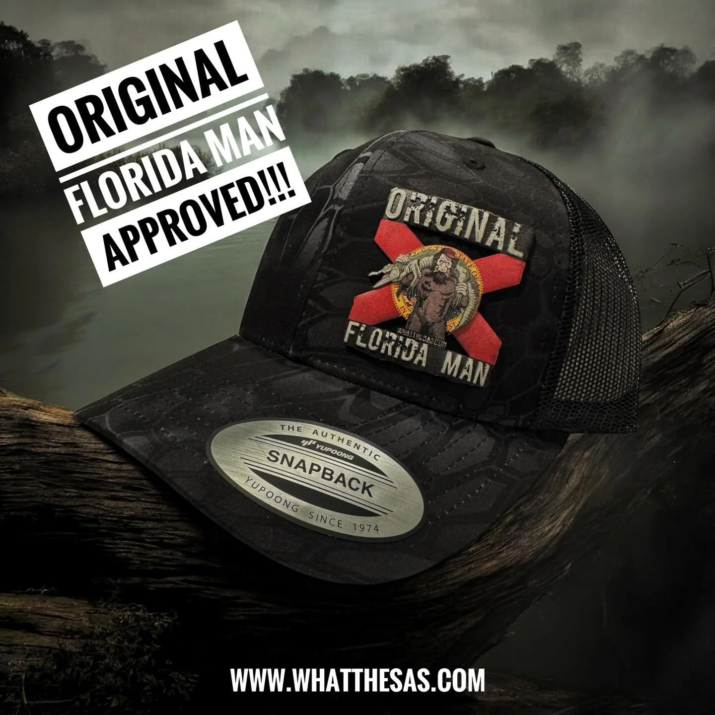Just one of latest #originalfloridaman products coming in 2026!!! 
.
.
.
#skunkape #cryptid #floridamonster #bigfoot sasquatch urbanlegend floridamyths paranormal nature wildlife exploreflorida hikingadventures mystery supernatural legends cryptozool