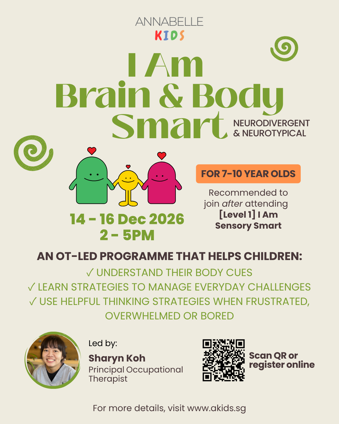 [Level 2] 2026 Year-End OT-led Holiday Programme: I am Brain and Body Smart
