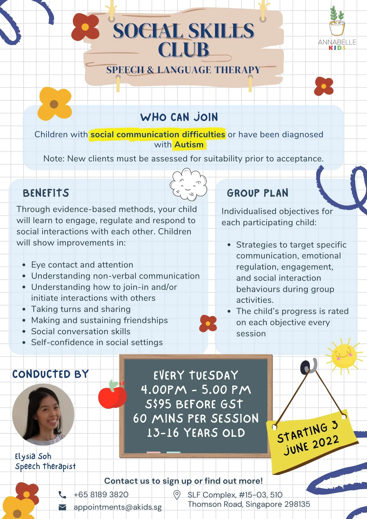Social Skills Group - Speech & Language Therapy