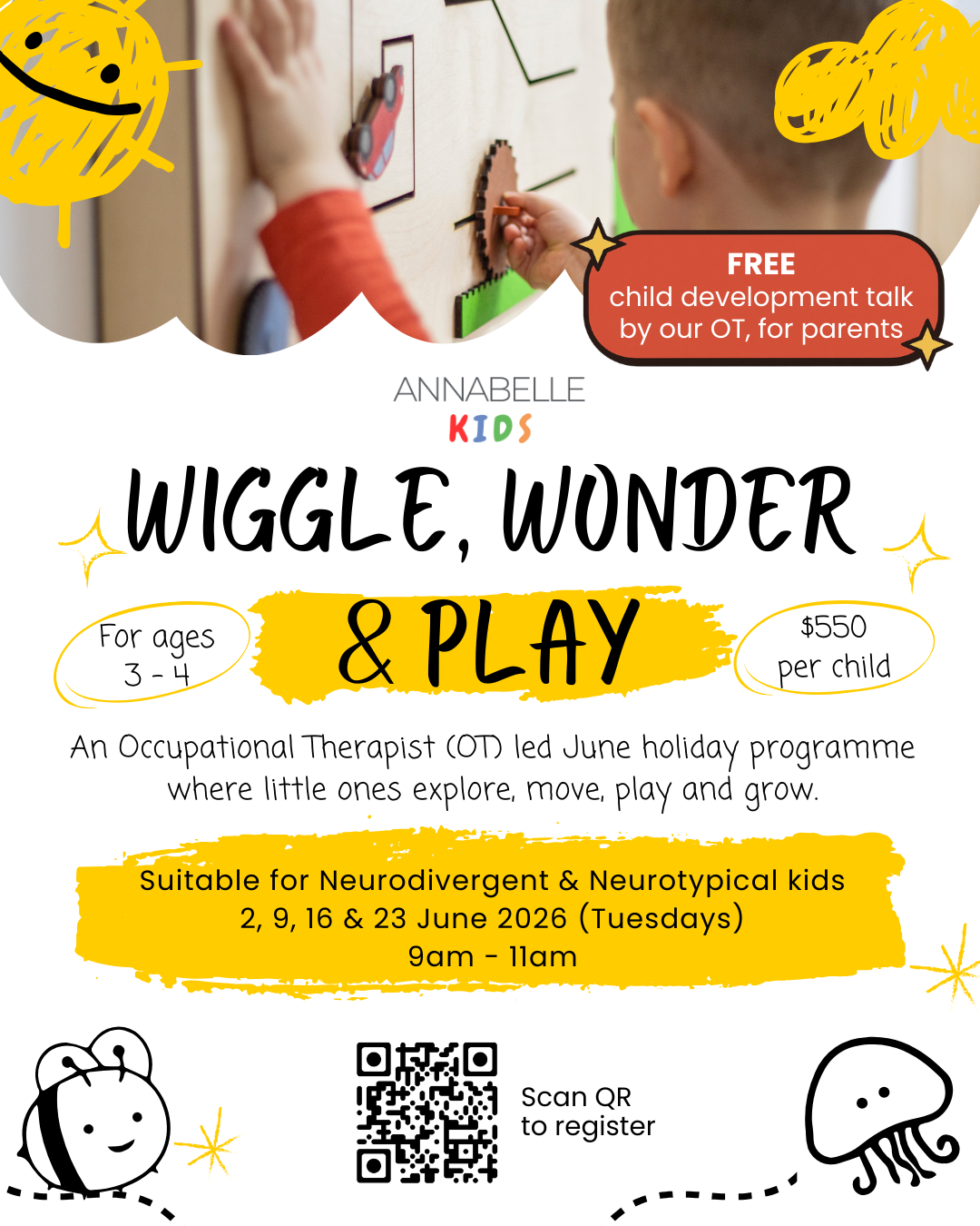 2026 June Holiday Programme: Wiggle, Wonder &amp; Play