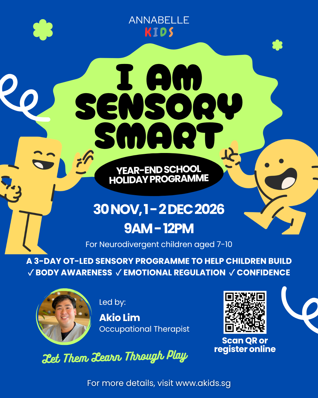 [Level 1] 2026 Year-End OT-led Holiday Programme: I am Sensory Smart