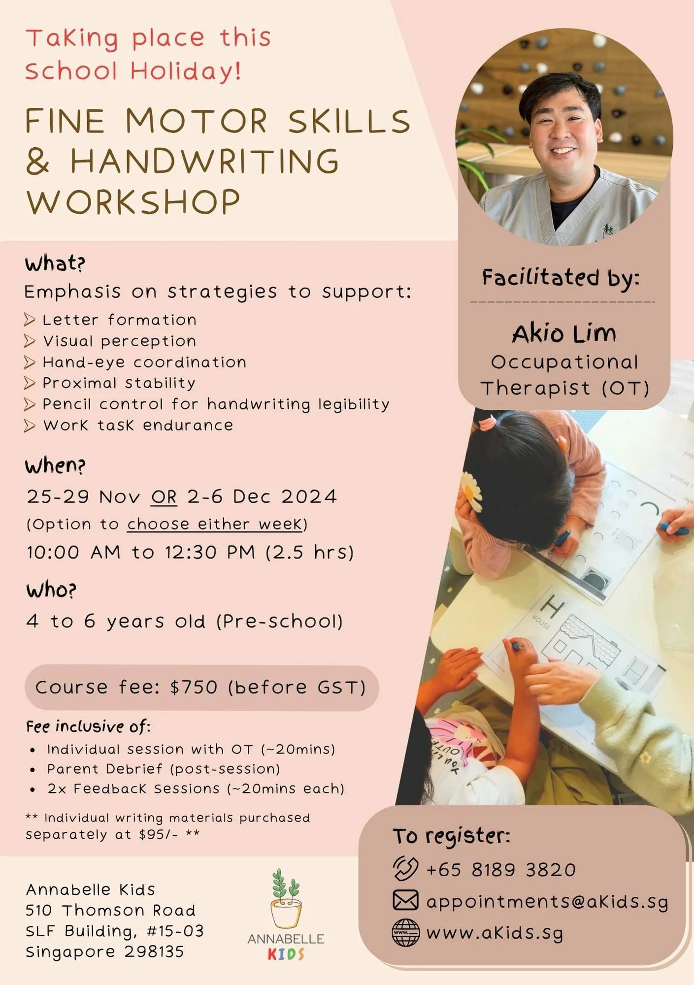 Fine Motor Skills & Handwriting Workshop