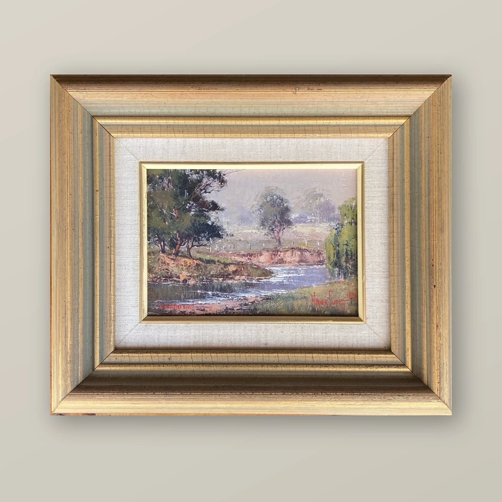 Werner Filipich oil painting – Kangaroo River