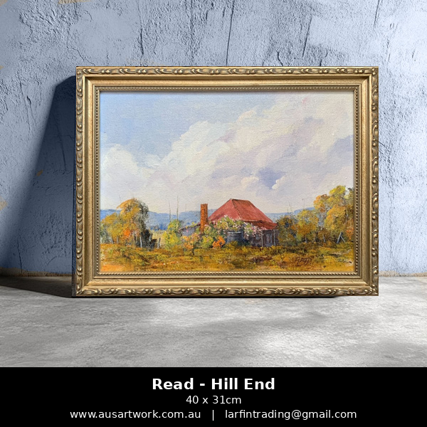 Original oil Painting by Read - Country Cottage