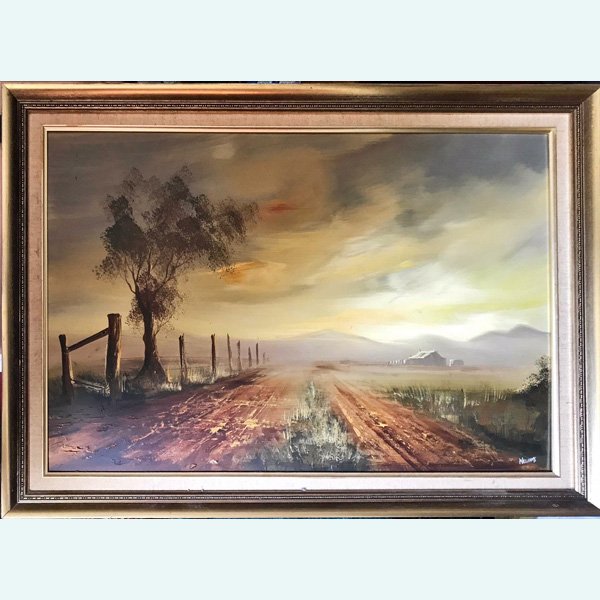Oil Painting by artist Williams Sunset Landscape Australian landscape Ausartwork Katoomba shop