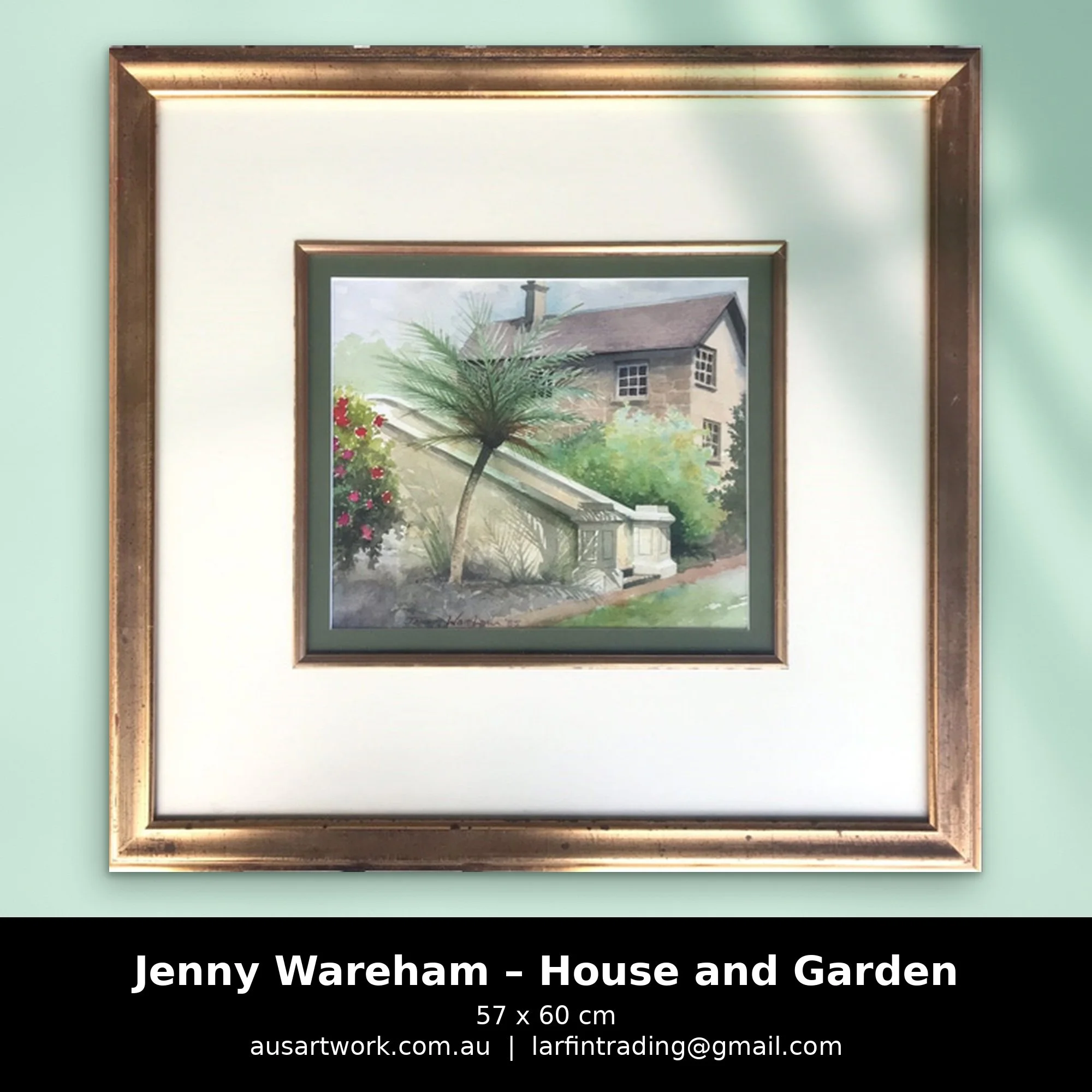 Jenny Wareham painting - House and Garden, 1985