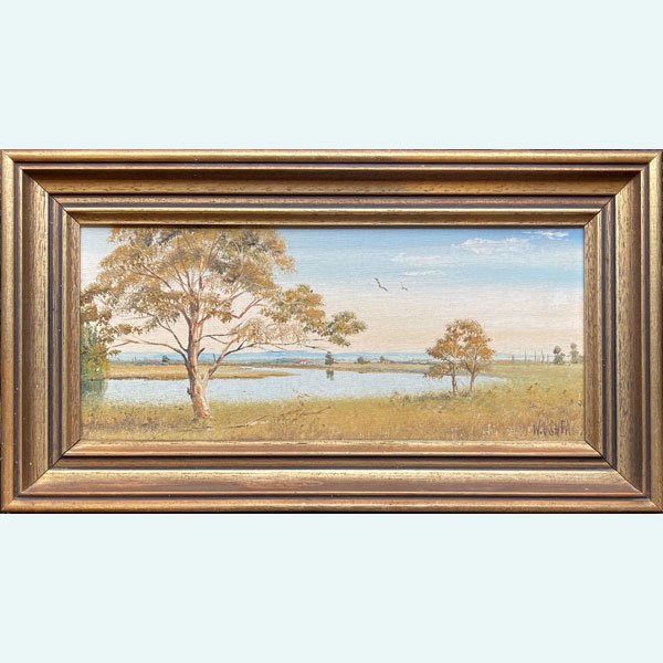 William (Bill) O'Shea painting - Tranquil Backwater, Wilberforce