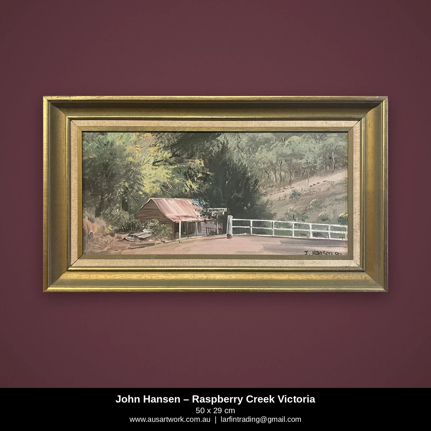 John Hansen painting - Raspberry Creek, Victoria