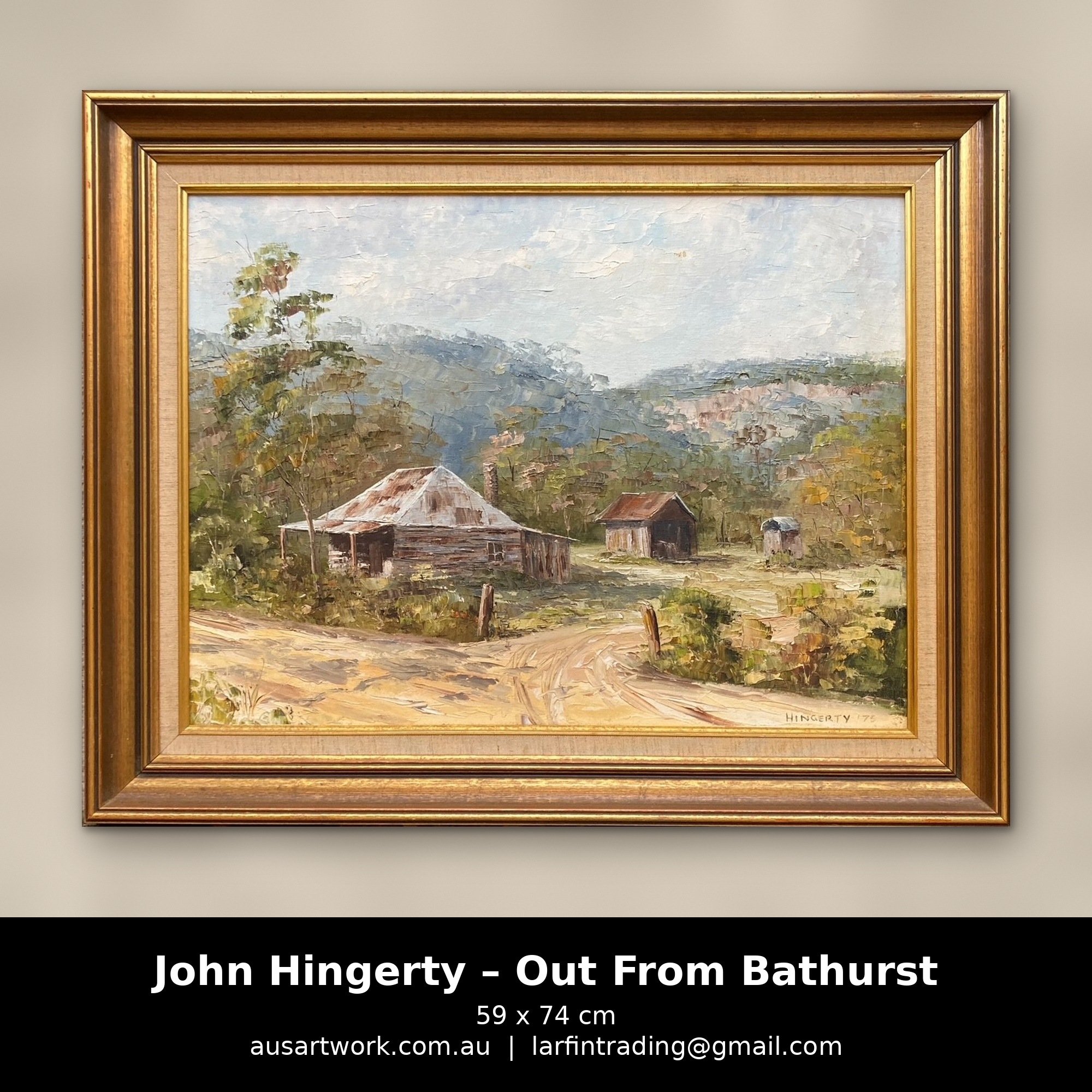 John Hingerty oil painting - Out From Bathurst