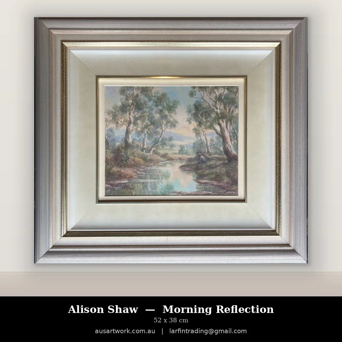Allison SHAW original oil painting - Morning Reflection