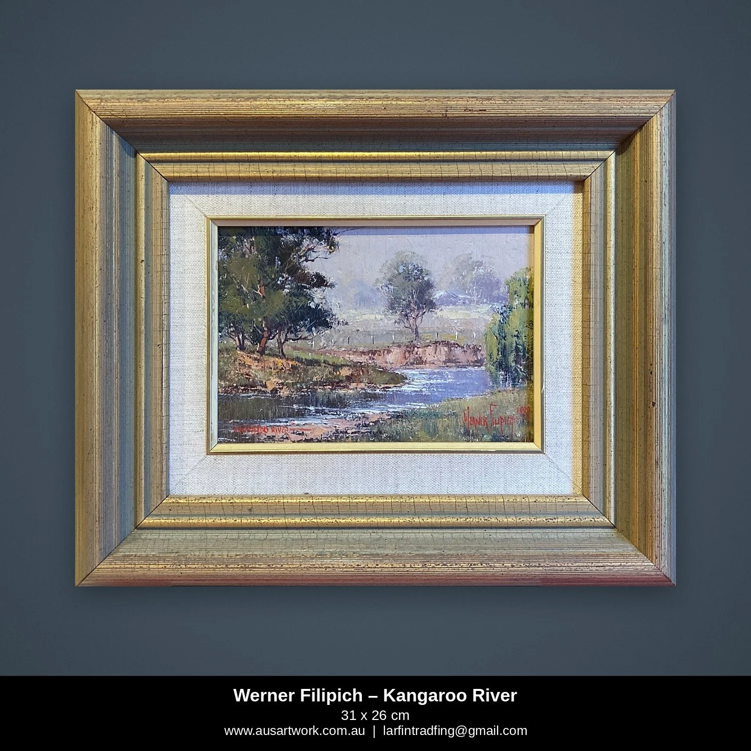 Werner Filipich oil painting – Kangaroo River