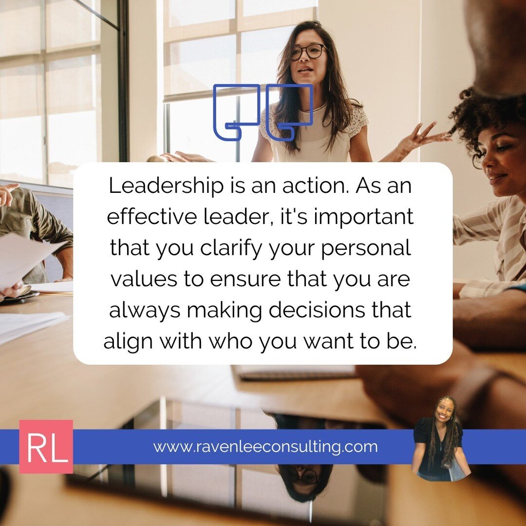 💼 Leadership is an action. 🌟

True leadership goes beyond titles and positions. It's about embodying a set of core values that guide your every decision and action. As an effective leader, it's essential to clarify your personal values to ensure th