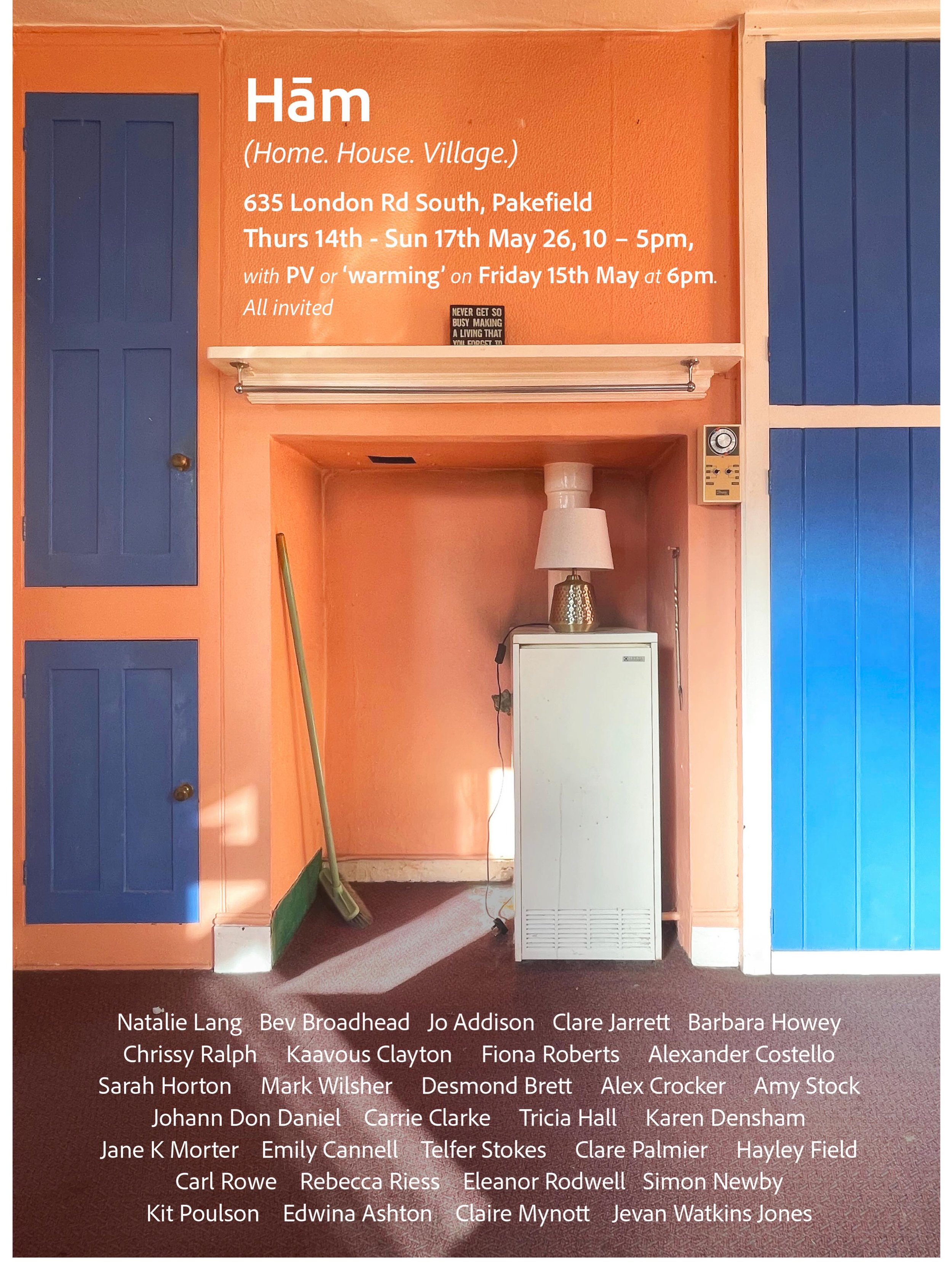 Hām (Home. House. Village.) Open now in Pakefield, PV tomorrow evening. A lot to digest, hidden treasures. See what you can find. 
The first iteration of my work &lsquo;Rice and Curry&rsquo;, is in there somewhere. Follow your nose.

#artexhibition #