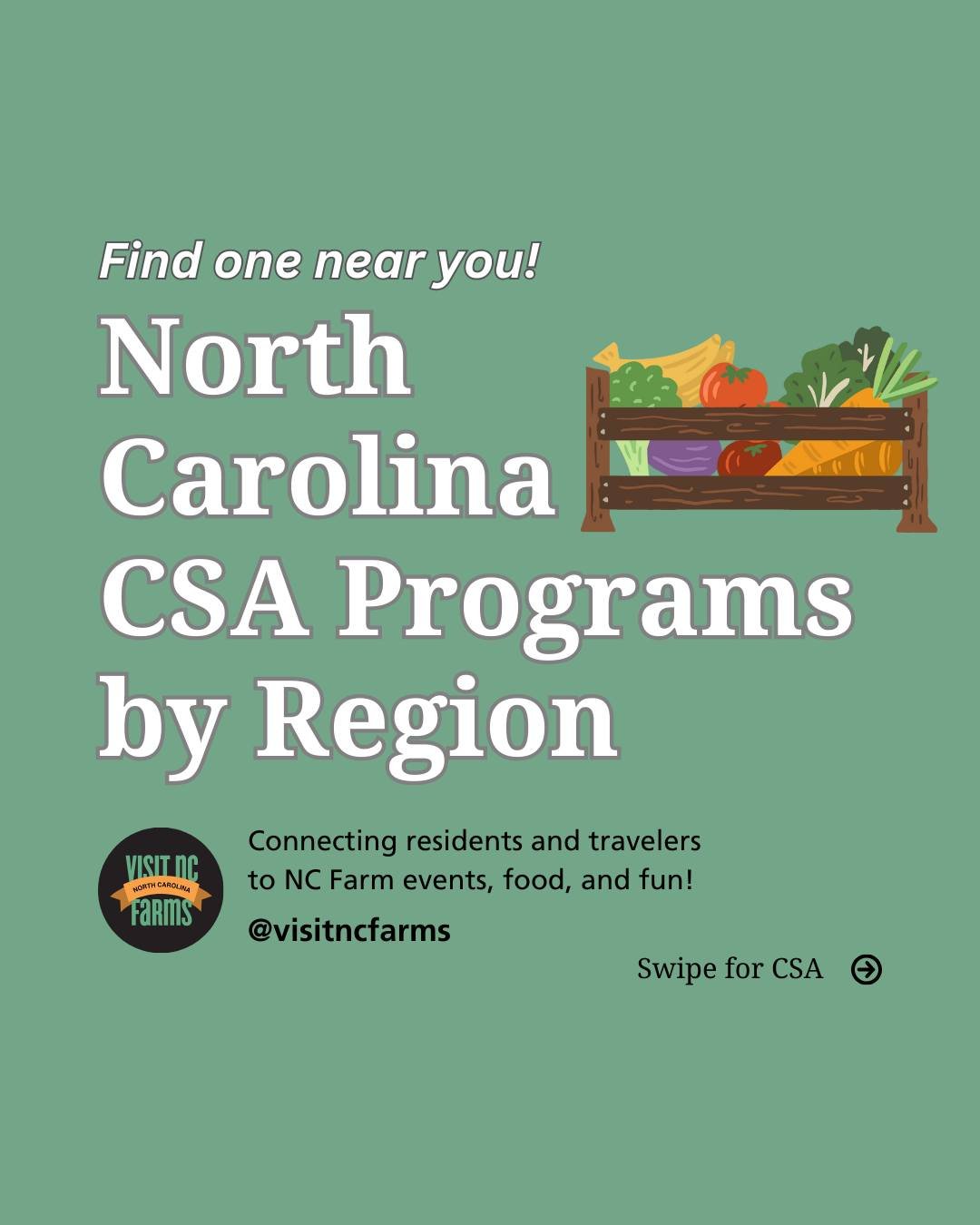 It&rsquo;s not too late to get involved with community supported agriculture this season! CSA programs are a great way to support local farmers and assure that you and your family have fresh, nutritious groceries each week! 🍓🥬 

Check out just a fe