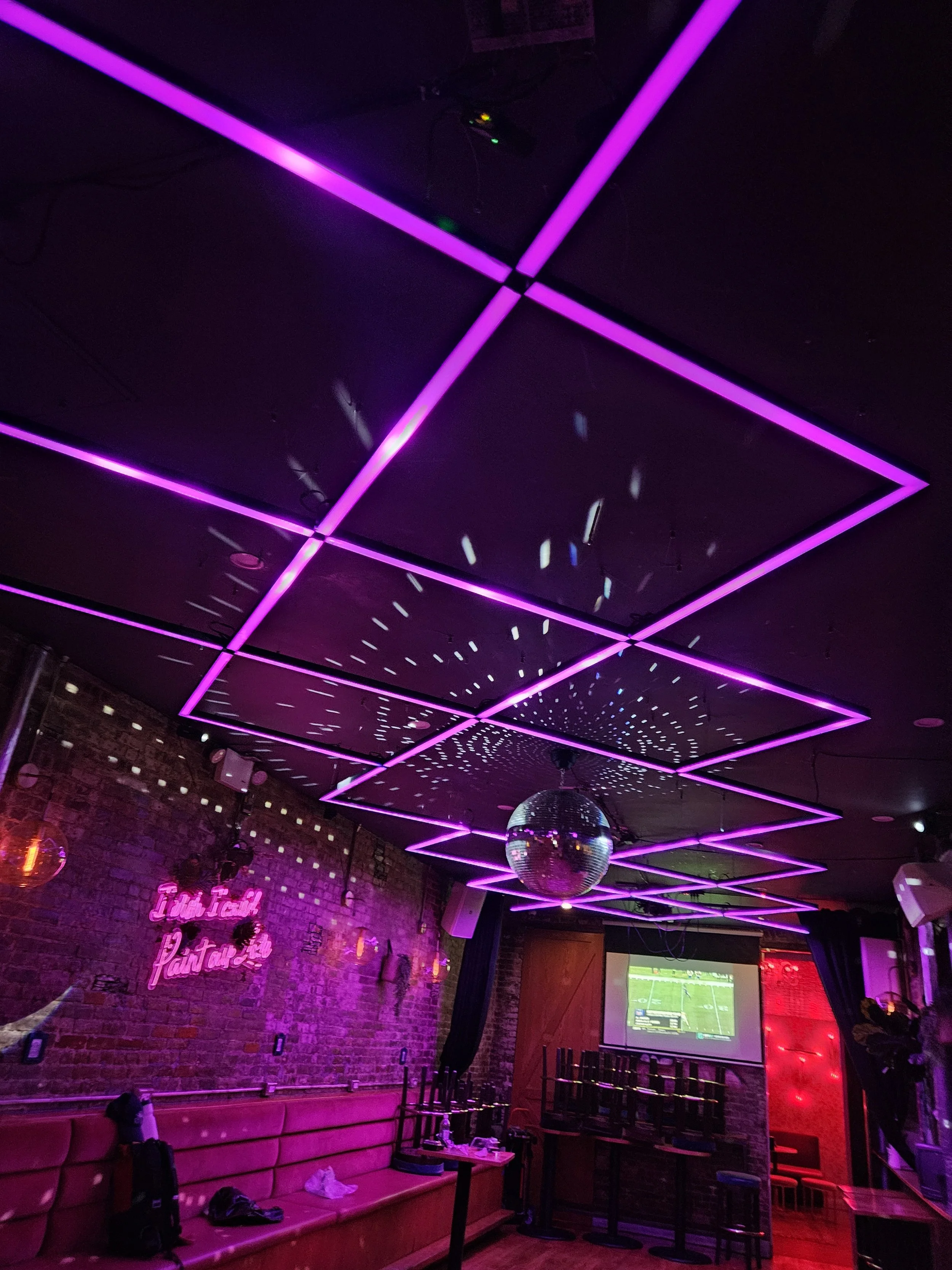 Factory 380 - Gramercy NYC - Ceiling LED Sculpture Build and Installation 