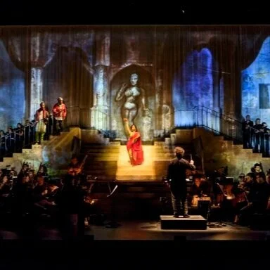 Sukanya world premiere production, directed by Suba Das, conducted by David Murphy. © ROH / Bill Cooper